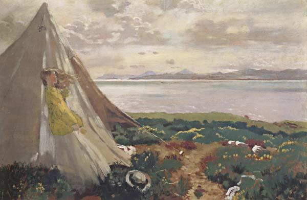 Sir William Orpen A Breezy Day,Howth France oil painting art